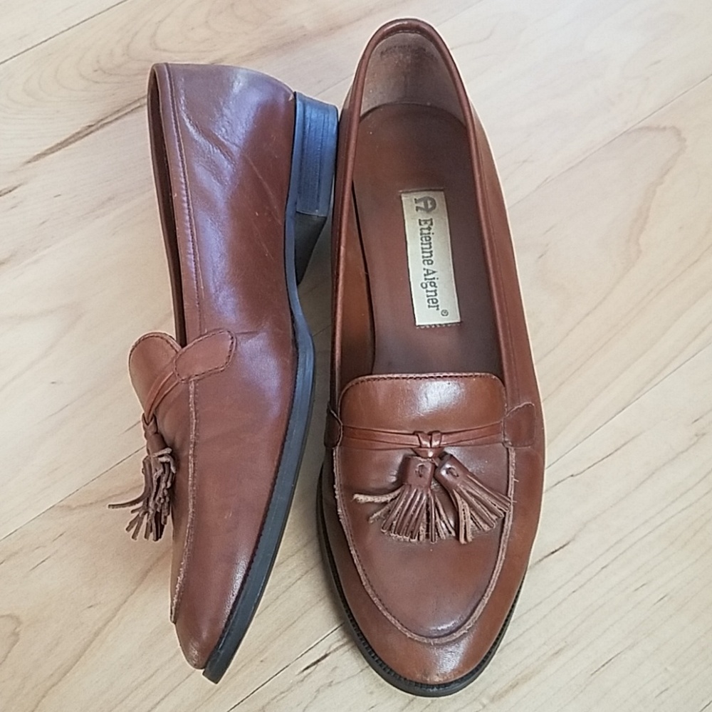 Vintage Leather Etienne Aigner Auburn Loafers 7.5